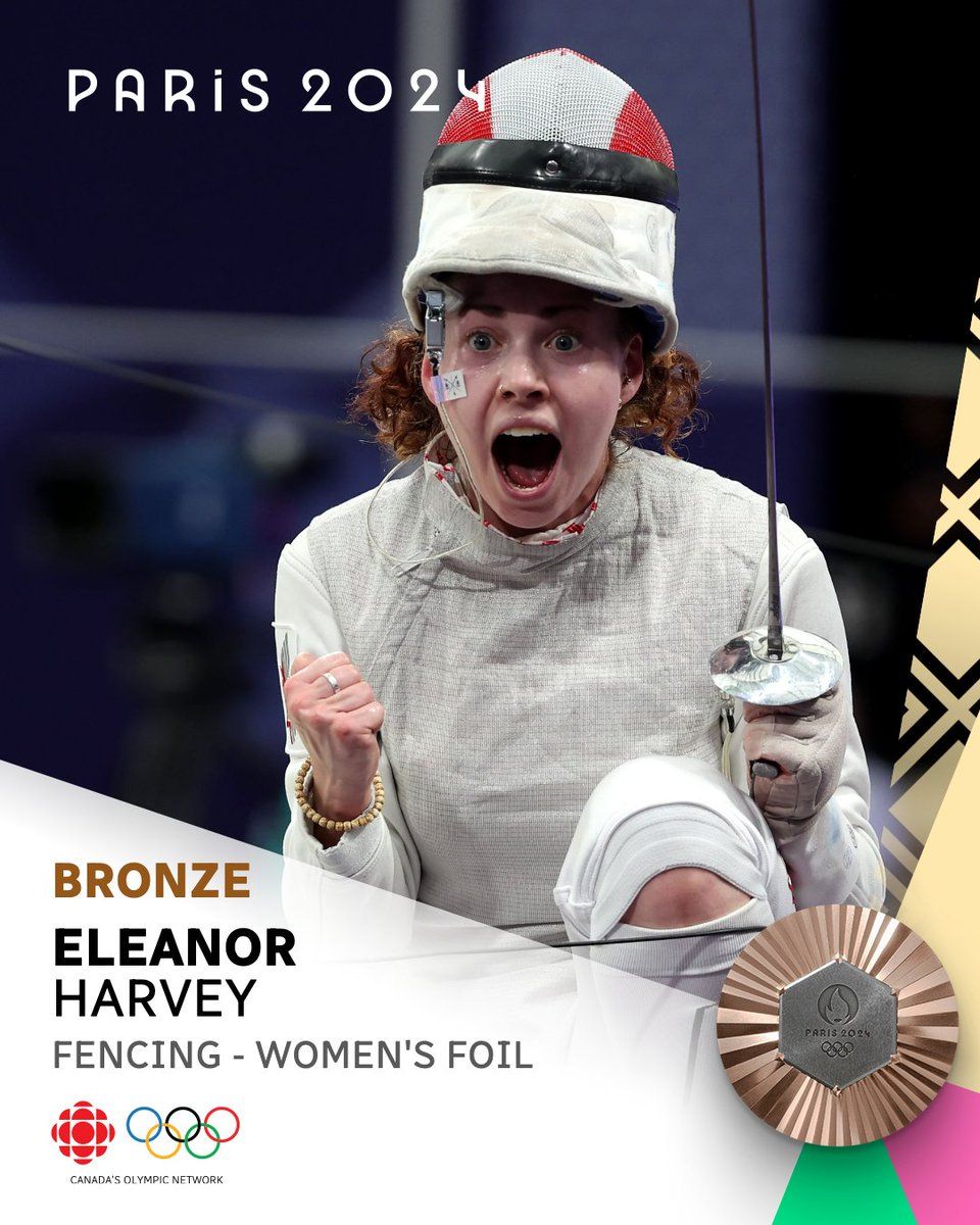 Eleanor Harvey Wins Canada's 1st-Ever Olympic Fencing Medal With Bronze ????