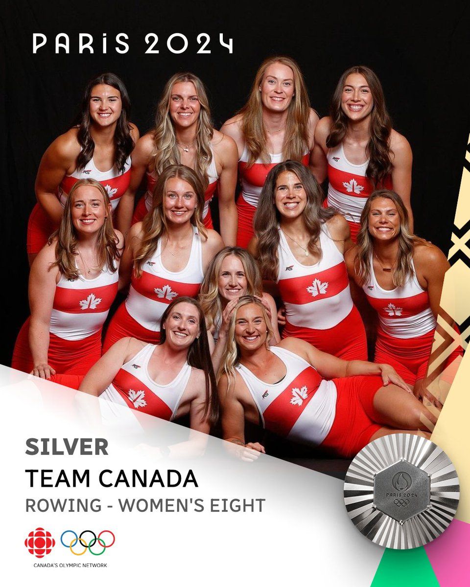 Canada’s Women’s 8 Rowing Crew Wins Silver 🥈