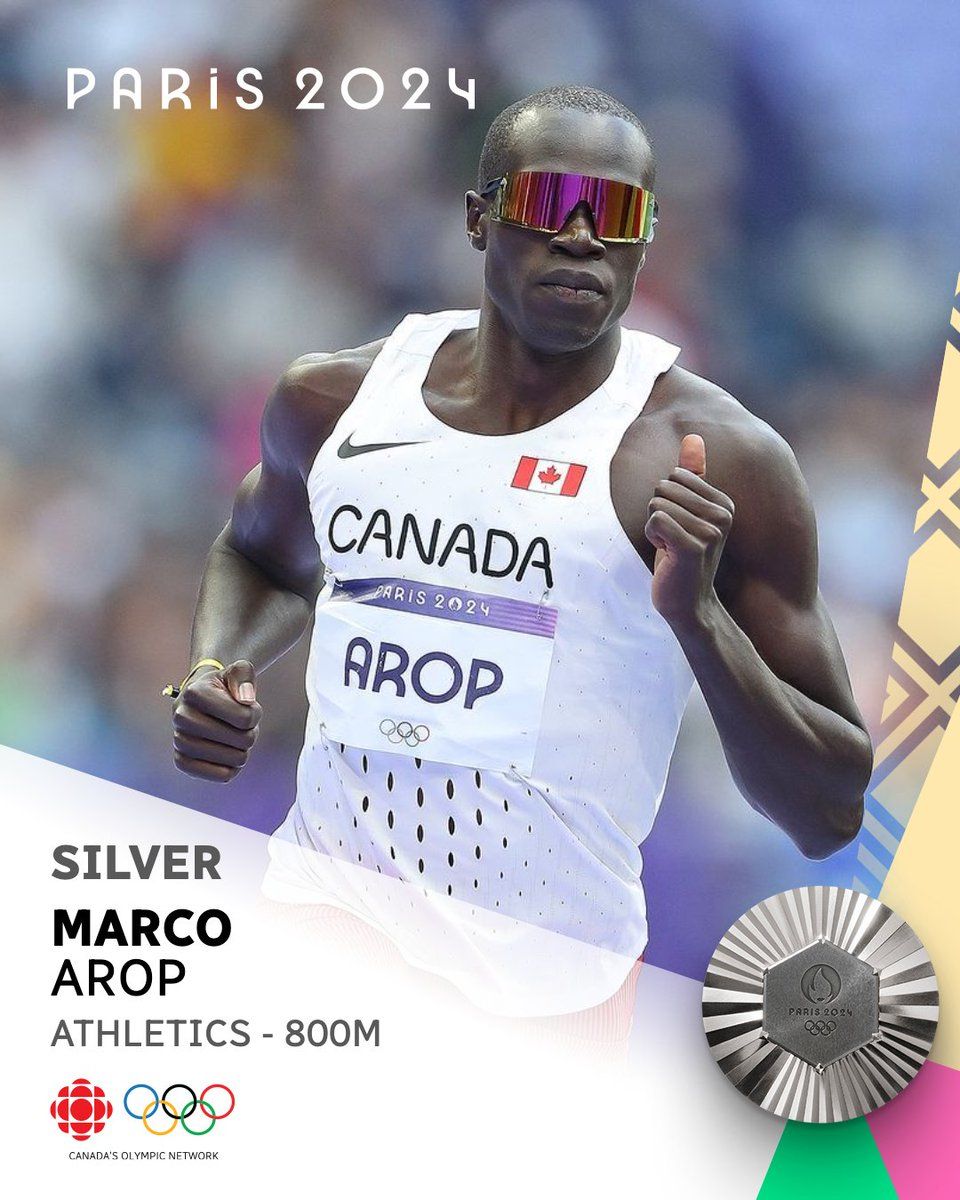 Marco Arop Wins Silver in Men's 800m 🥈