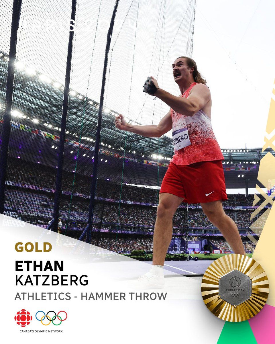 Ethan Katzberg Wins Olympic Gold in Hammer Throw 🥇