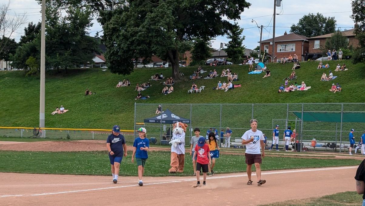 My Ceremonial First Pitch at Christie Pits This Afternoon