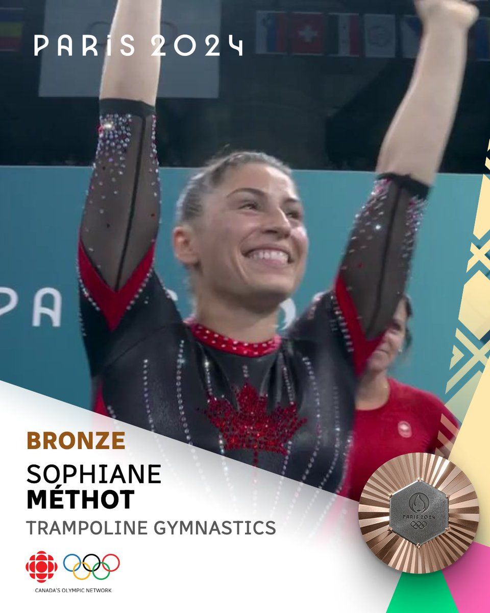 Sophiane Méthot Earns Olympic Trampoline Bronze for Canada 🥉