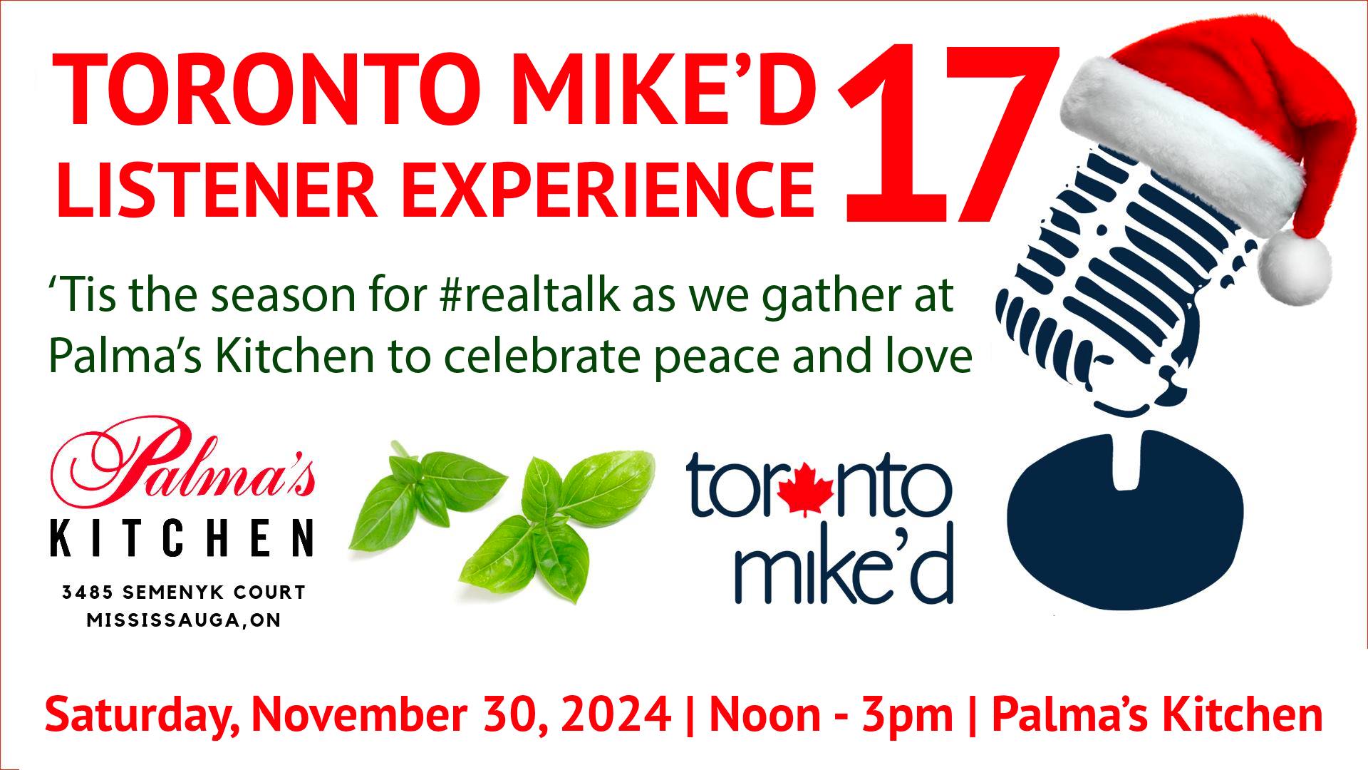 #TMLX17 is November 30 at Palma's Kitchen