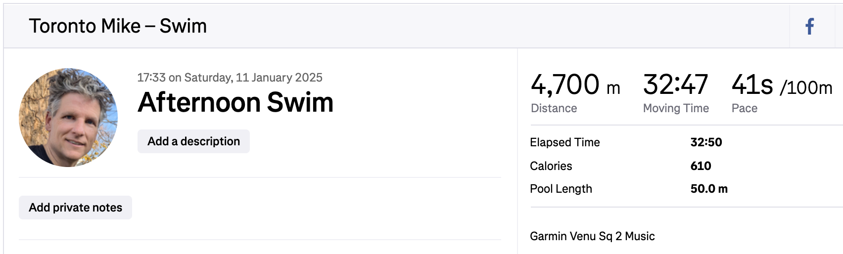 I'm an Olympic Calibre Swimmer